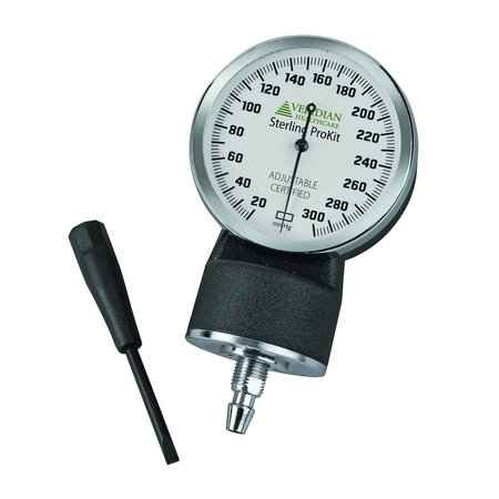 Veridian Healthcare ProKit Aneroid Sphygmomanometer With Sprague Scope, Adult, Teal 02-12613